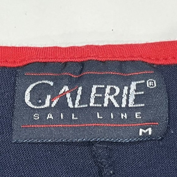 Vintage Cancun Mexico Nautical Red White Blue Sailboat Dress Women Size Medium - Picture 8 of 11